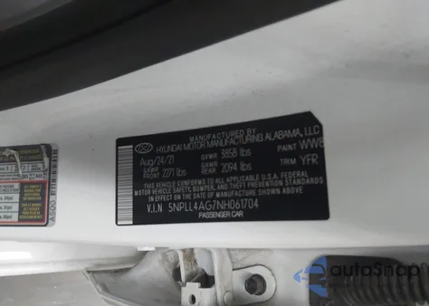 2022 Hyundai Elantra Se from USA, damaged, VIN 5NPLL4AG7NH061704